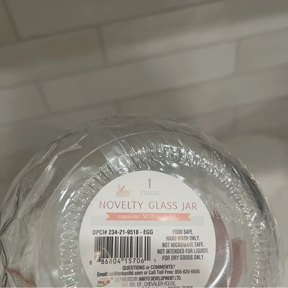 ✨NEW🌷Target Bullseye Playground 2024 Jeweled Glass Egg Jar Container🐣
